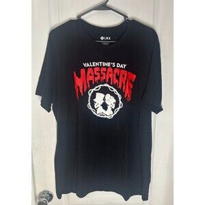 Valentine's Day Massacre Black T-Shirt Size XL‎